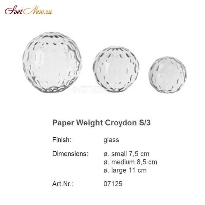 107125 Paper Weight Croydon