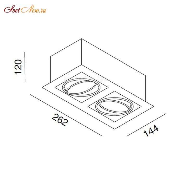 12661 MIC HAL 2x50W ANO silver