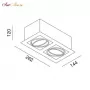 12661 MIC HAL 2x50W ANO silver