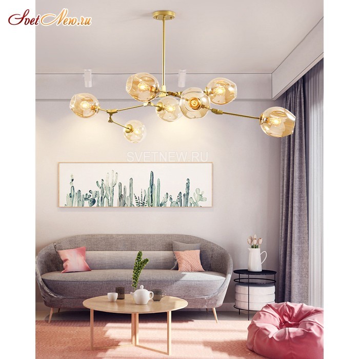 Bubble 7 gold/amber