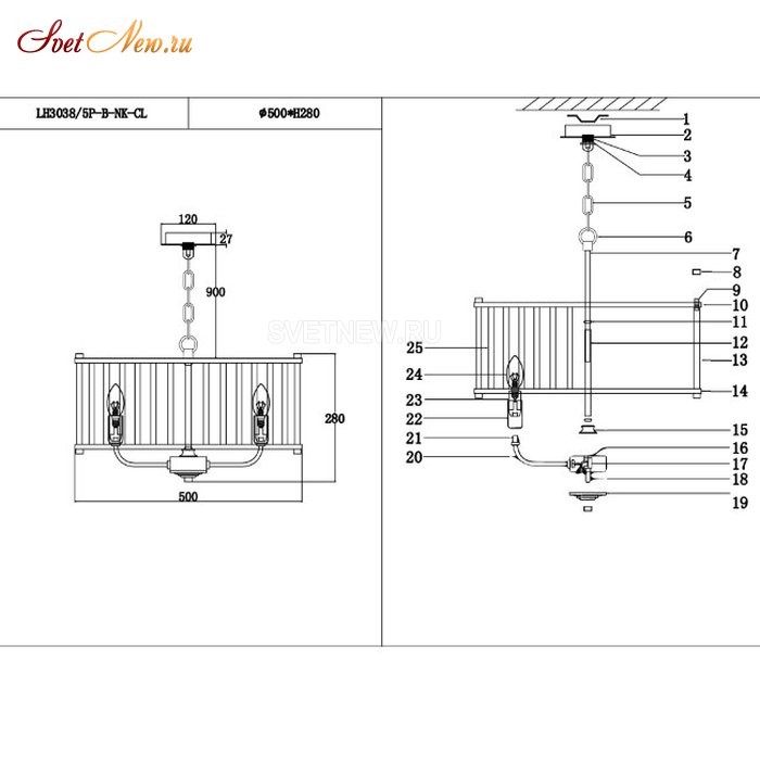 LH3038/5P-B-NK-CL