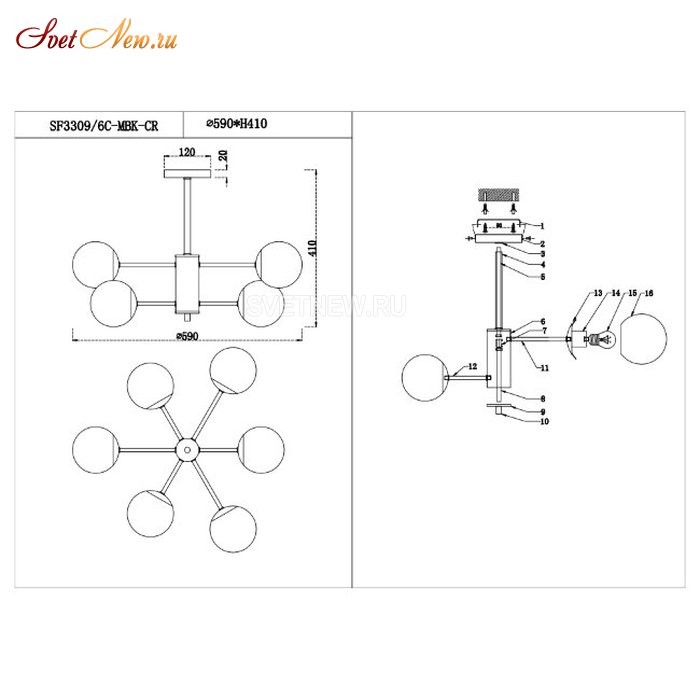 SF3309/6C-MBK-CR