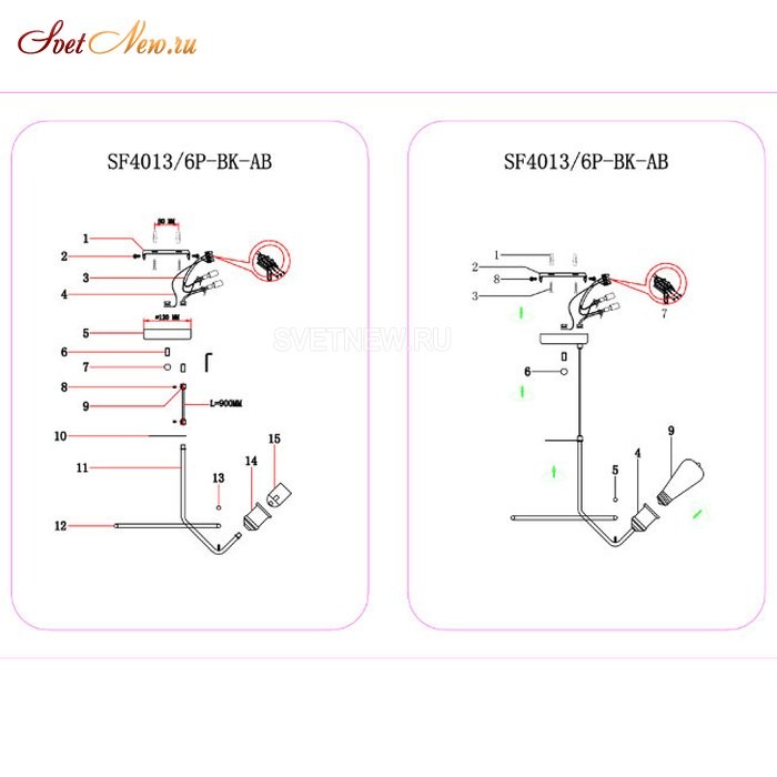 SF4013/6P-BK-AB