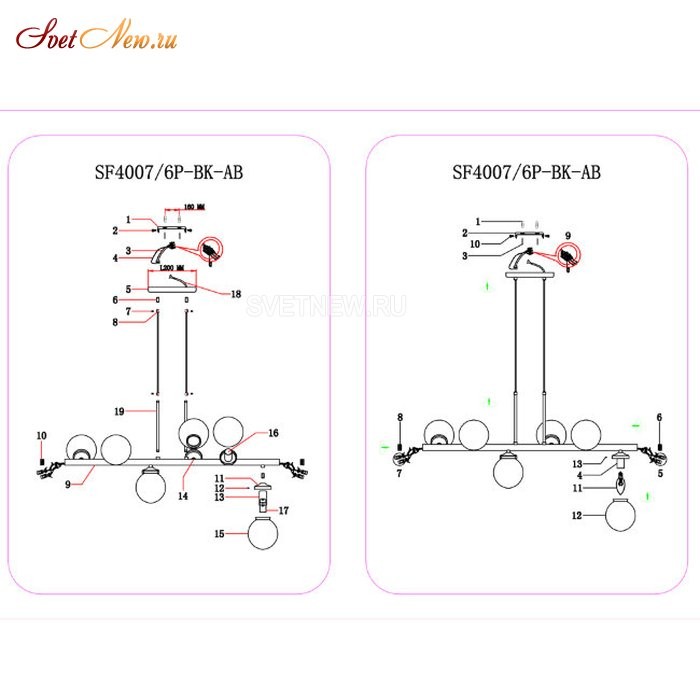 SF4007/6P-BK-AB