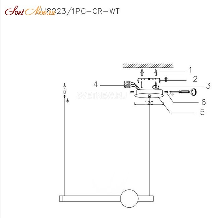 LH8023/1PC-CR-WT