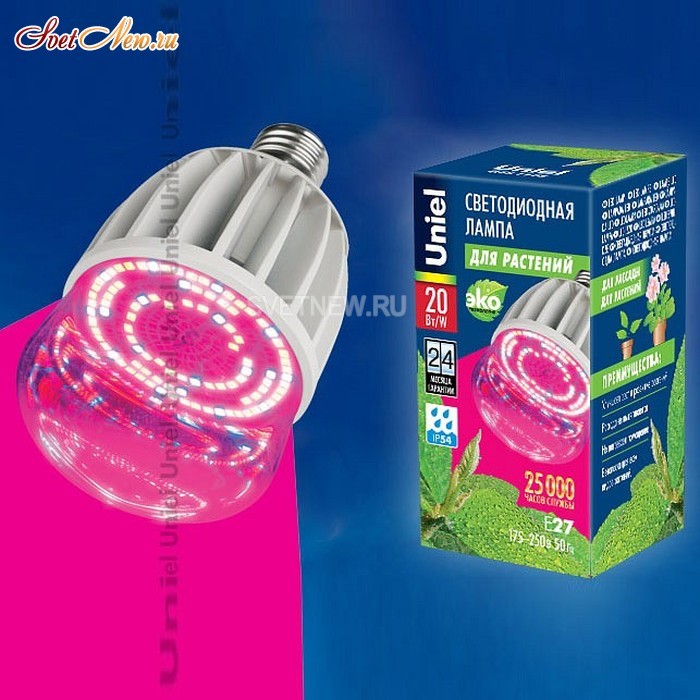 LED-M80-20W/SP/E27/CL ALS55WH картон