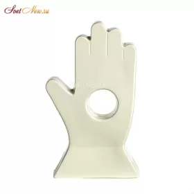 Hand white Moneybox