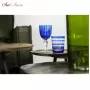 Wine glass cobalt