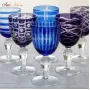 Wine glass cobalt