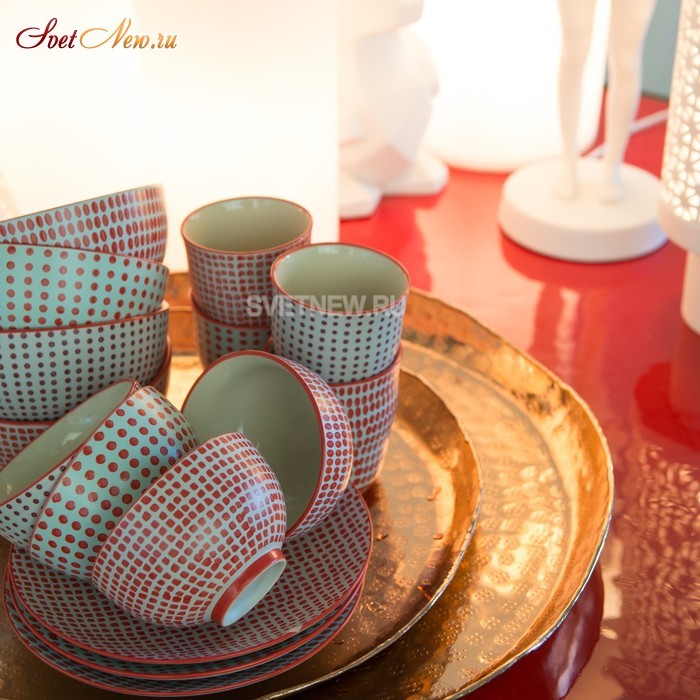 Plates Red Dotties S