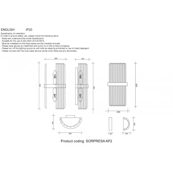 SORPRESA AP2 BRASS/TRANSPARENTE