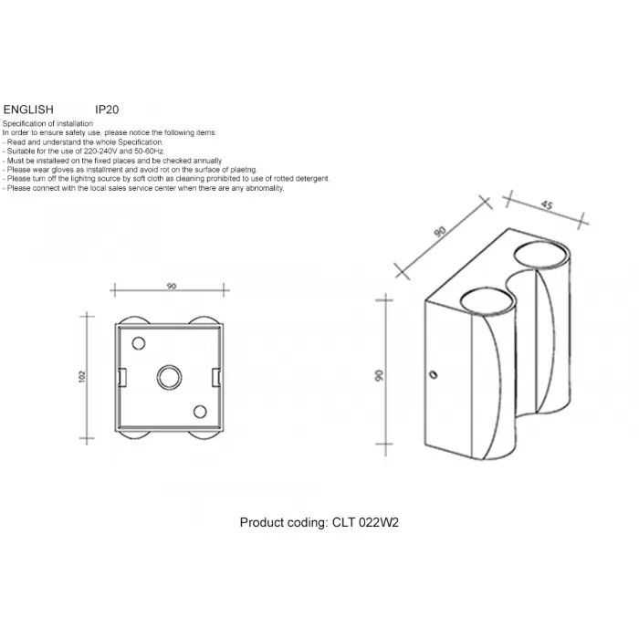 CLT 022W2 BL-GO 4000K