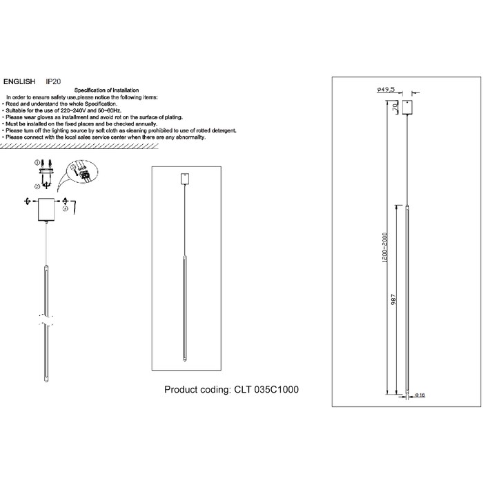 CLT 035C1000 WH