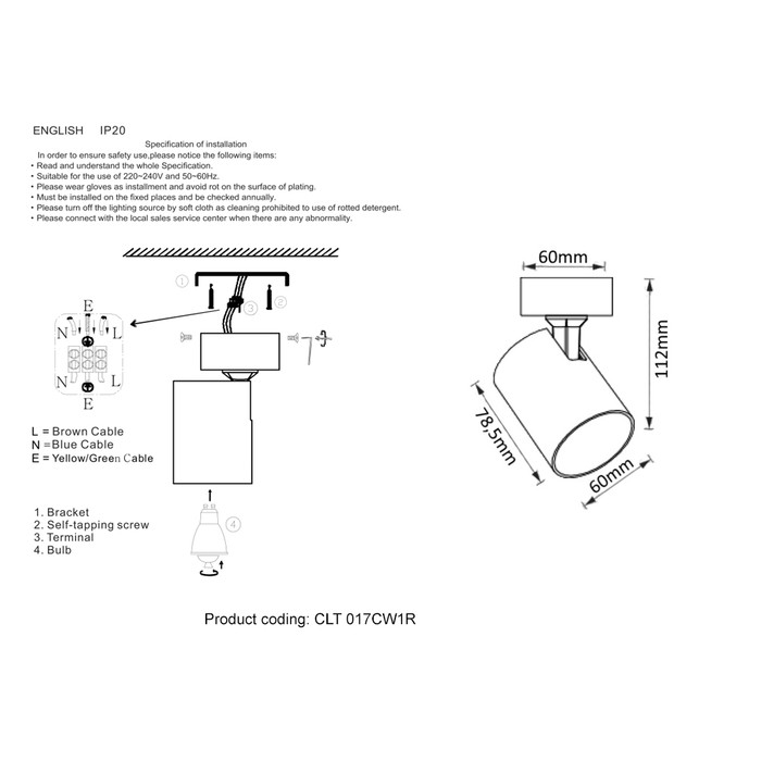 CLT 017CW1R BL-BZ