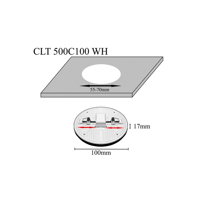 CLT 500C100 WH 3000K