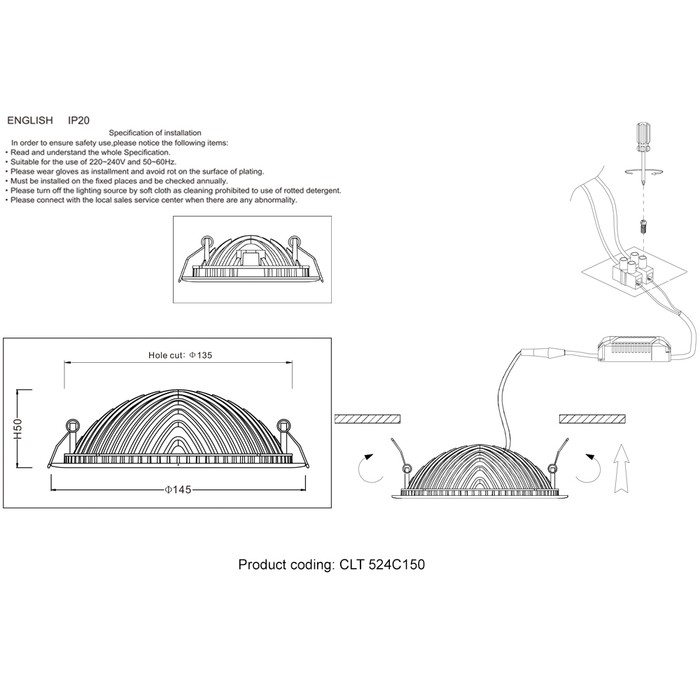 CLT 524C150 WH