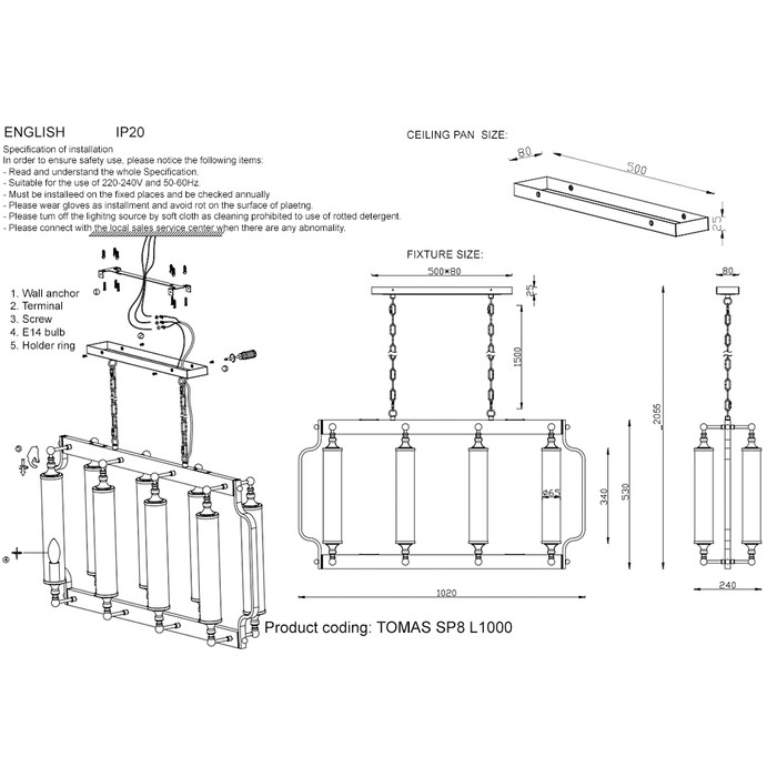 TOMAS SP8 L1000 CHROME