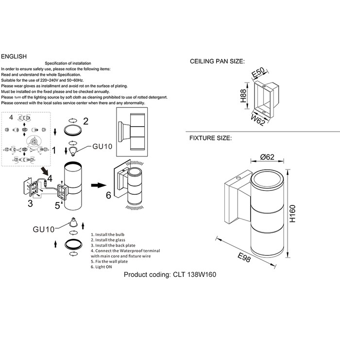 CLT 138W160 BL