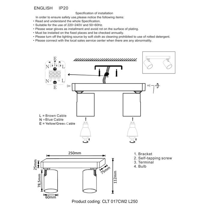 CLT 017CW2 L250 BL-BZ