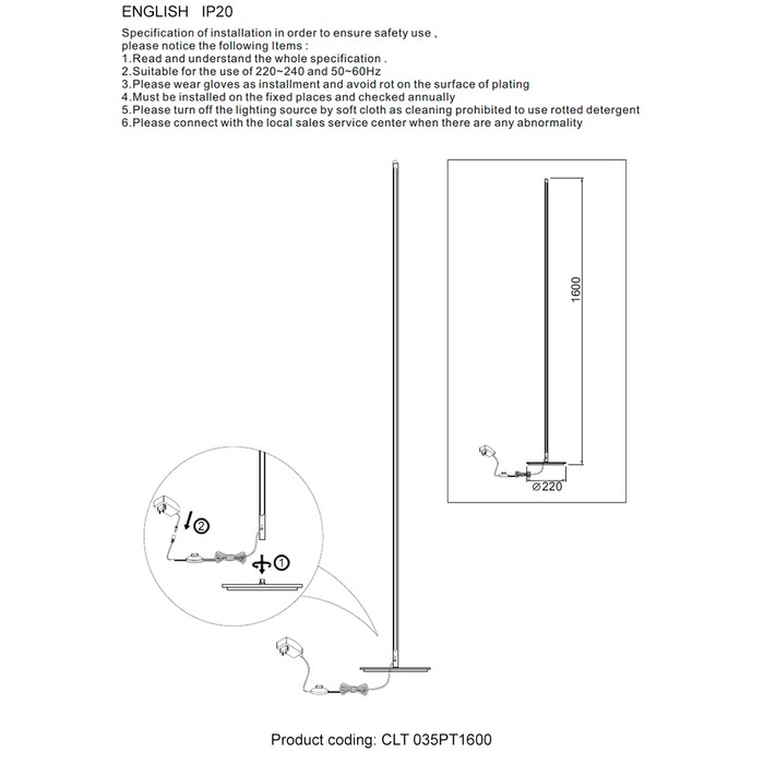 CLT 035PT1600 WH