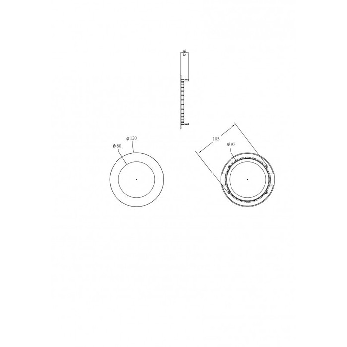 DL18452/6W White R Dim