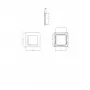 DL18452/6W White SQ Dim