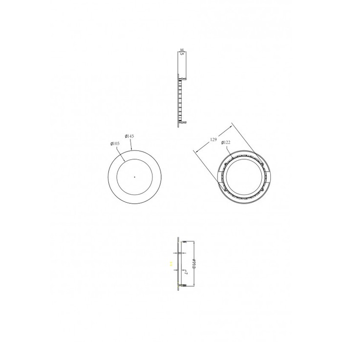 DL18453/9W White R Dim