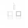 DL18453/9W White SQ Dim
