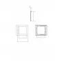 DL18454/12W White SQ Dim