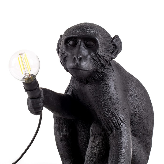 Monkey Lamp Sitting 14922