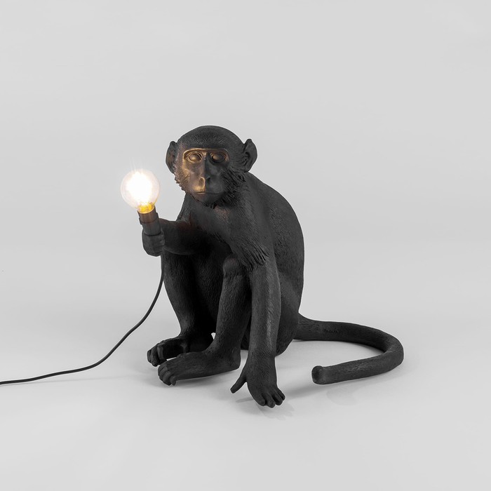 Monkey Lamp Sitting 14922