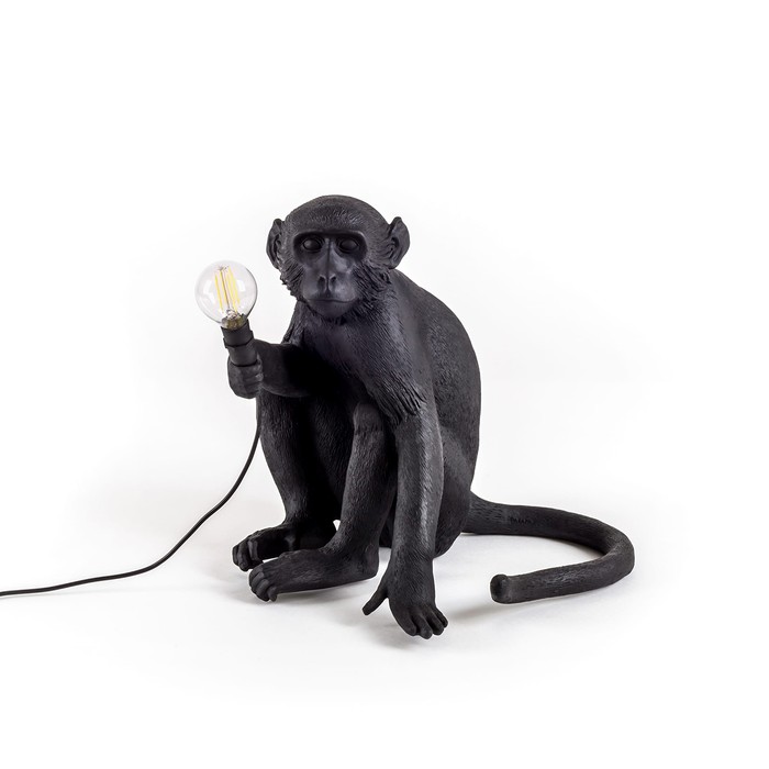 Monkey Lamp Sitting 14922