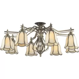 662-08-52 antique brass + tiffany