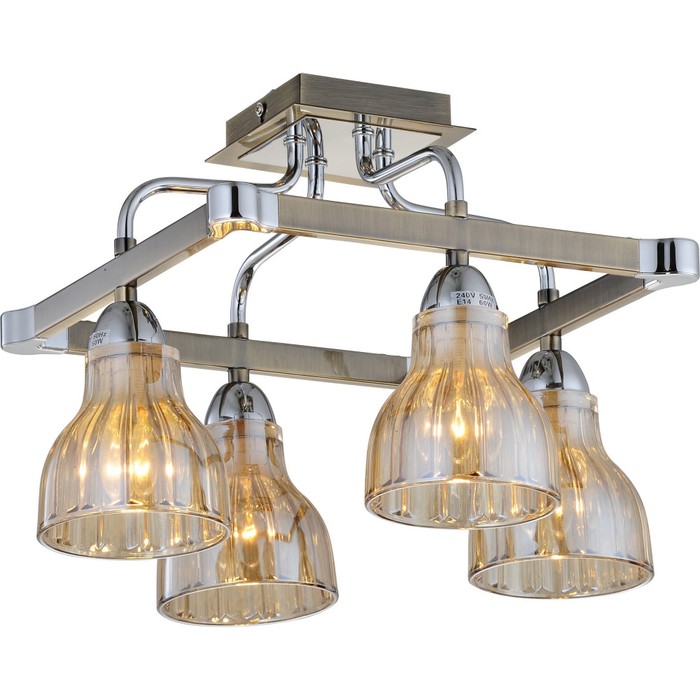 411-04-53CAB chrome + antique brass