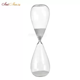 Sandglass high white