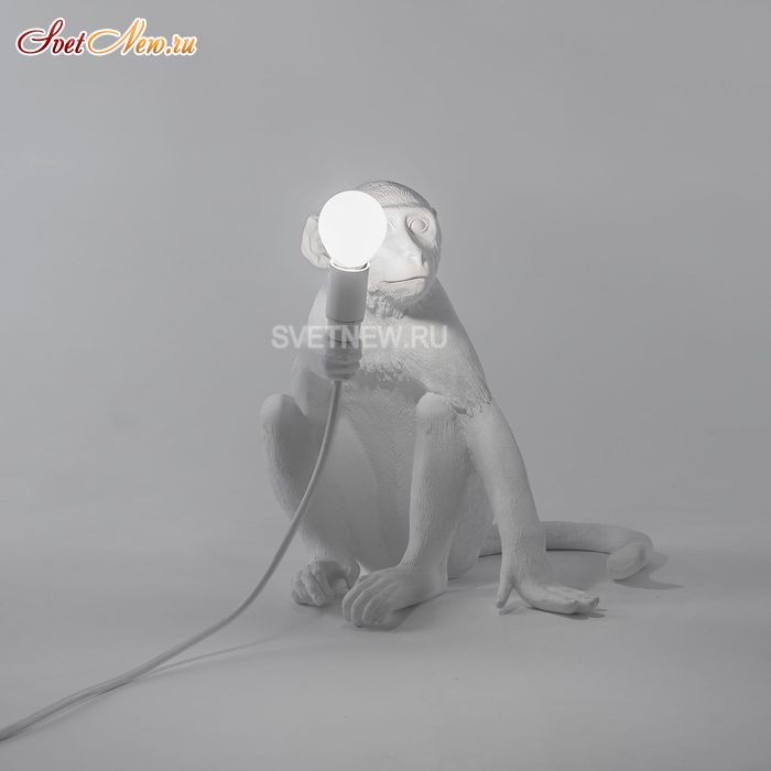 Monkey Lamp Sitting 14882