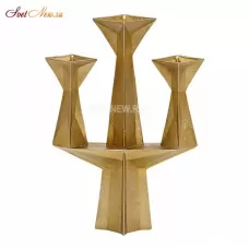 Gem Candelabra Brass/Gold