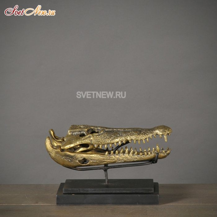 Gold Crocodile Head S