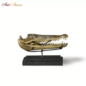 Gold Crocodile Head S