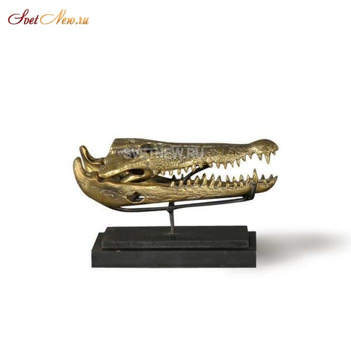 Gold Crocodile Head S