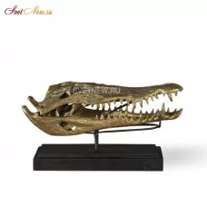 Gold Crocodile Head M Extraordinary Voyages