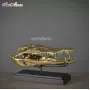 Gold Crocodile Head M Extraordinary Voyages
