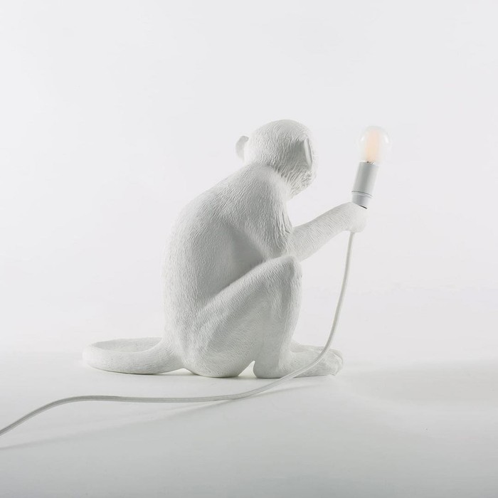 Monkey Lamp Sitting 14882