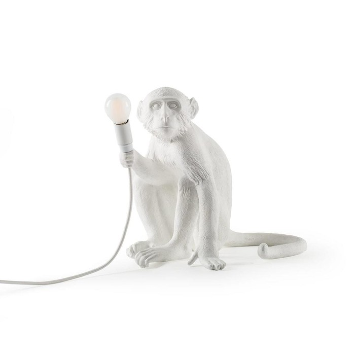 Monkey Lamp Sitting 14882