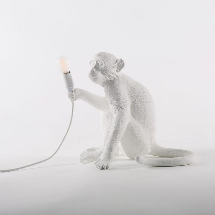 Monkey Lamp Sitting 14882