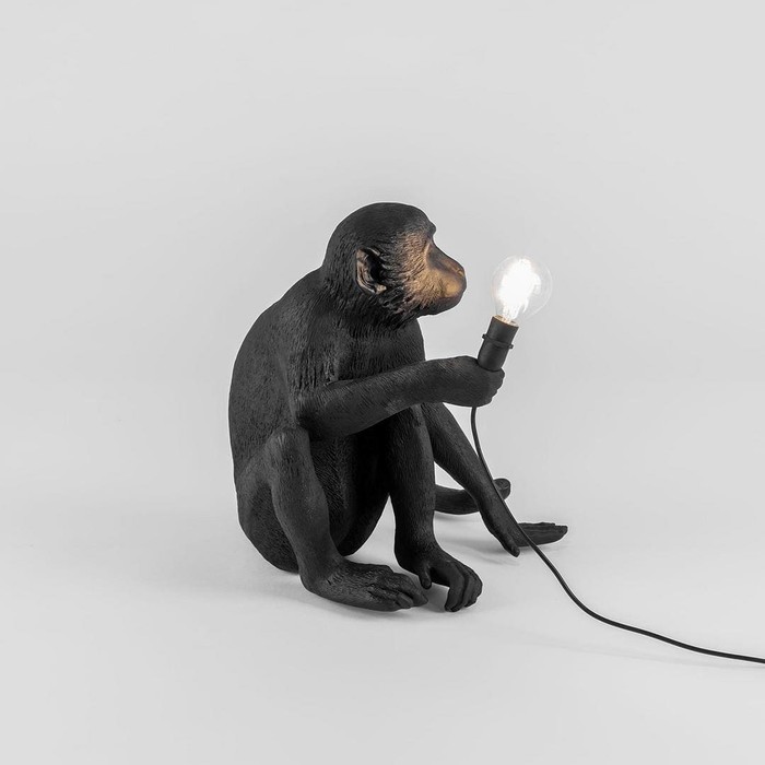 Monkey Lamp Sitting 14922