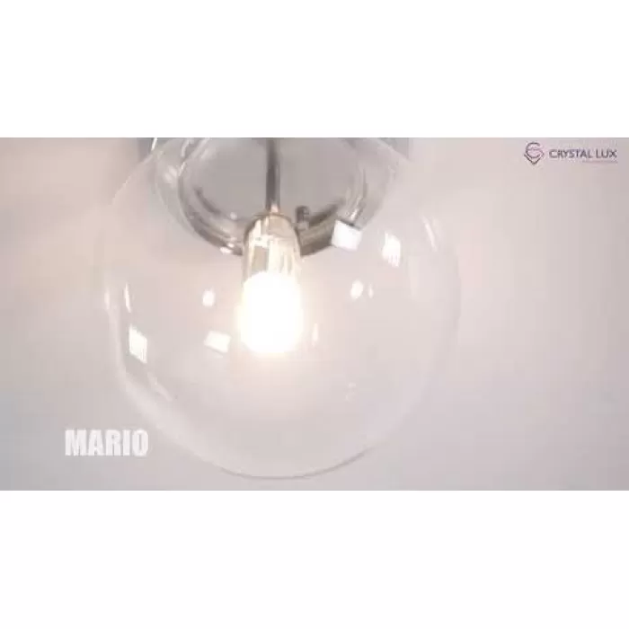 MARIO PL1 D250 NICKEL/TRANSPARENTE
