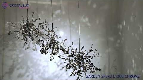 Crystal Lux GARDEN SP3х3 L1200 CHROME Видеообзор
