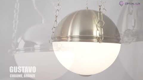 Crystal Lux GUSTAVO SP3 CHROME Видеообзор