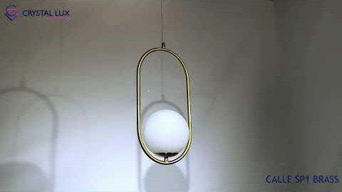Crystal Lux CALLE SP1 BRASS Видеообзор